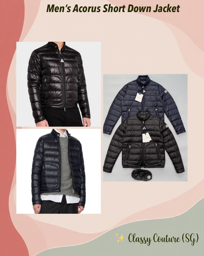 Men’s Acorus Lightweight Packable Short Down Jacket