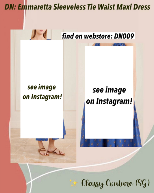 DN009 Blue Paisley Cotton Ruched Midi Dress