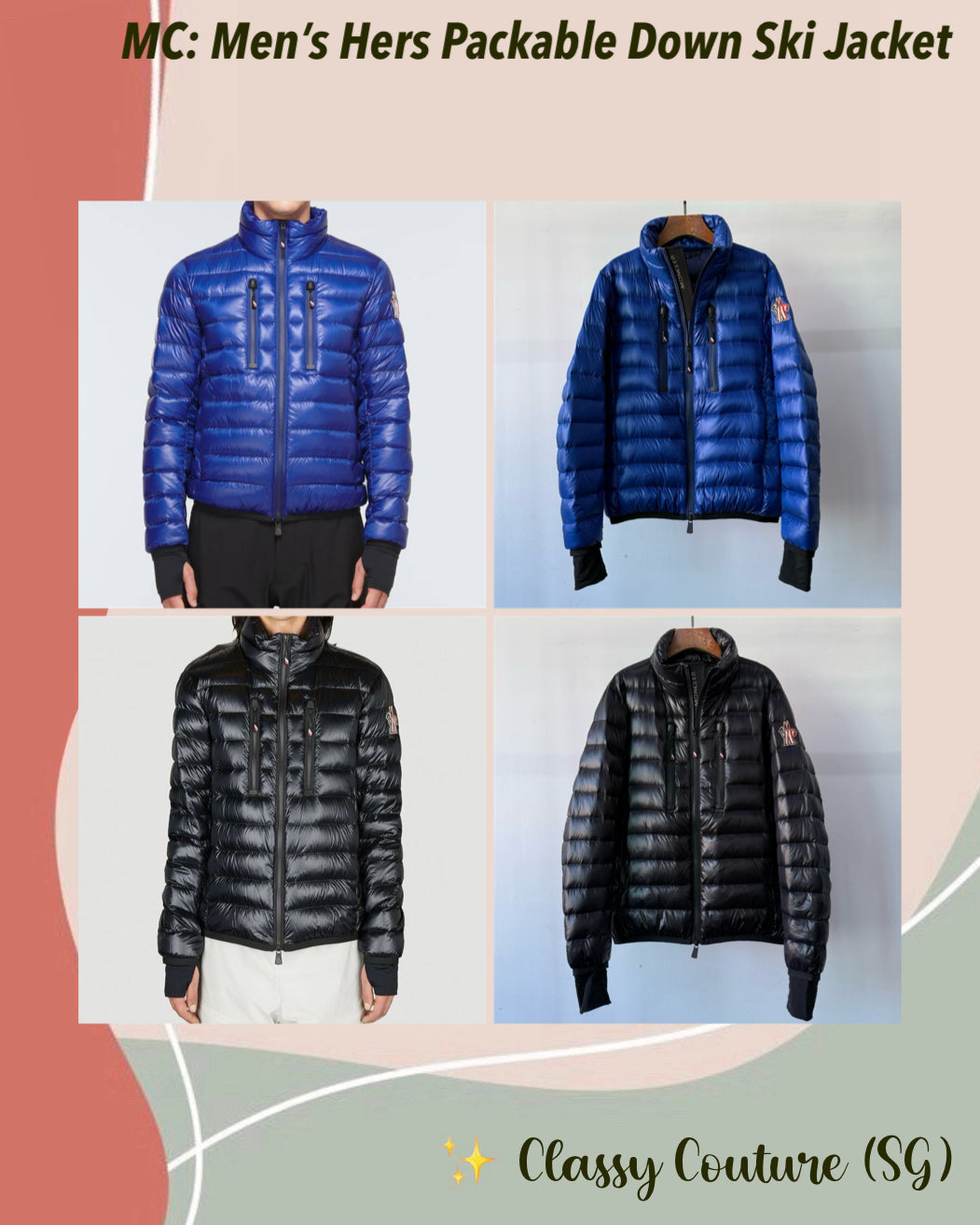 MC Men’s / Unisex Hers Packable Down Ski Jacket