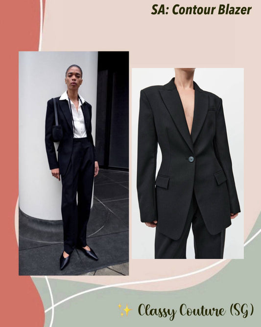 SA Contour Wool-blend Blazer