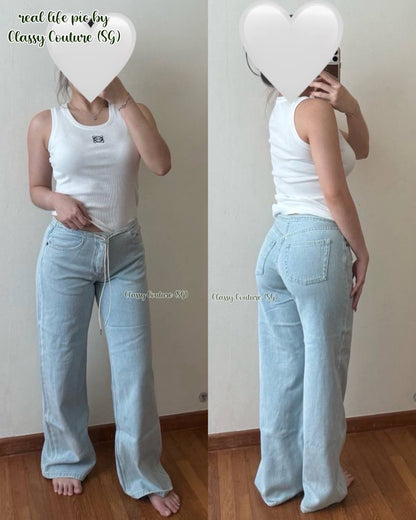 5 Colors! Cool Low-Rise Denim Cotton Jeans Pants