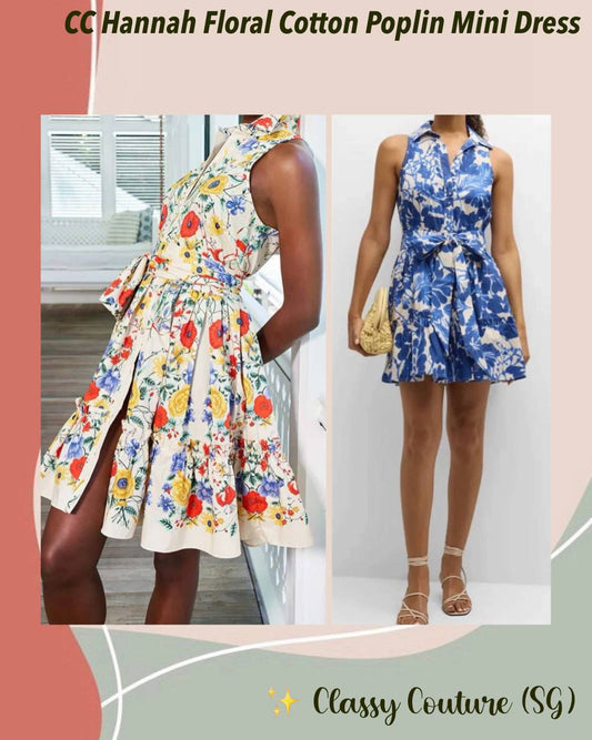 CC Hannah Cotton Poplin Mini Dress