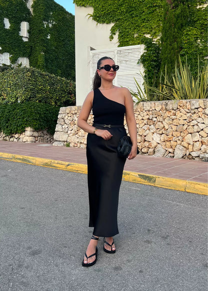 Restocked! Ref Layla Silk Maxi Skirt