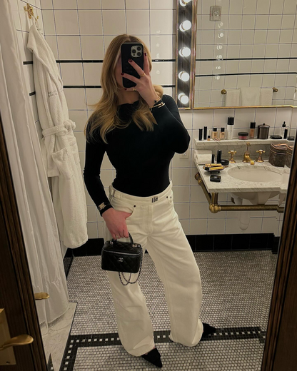SH Buckle Cotton Jeans
