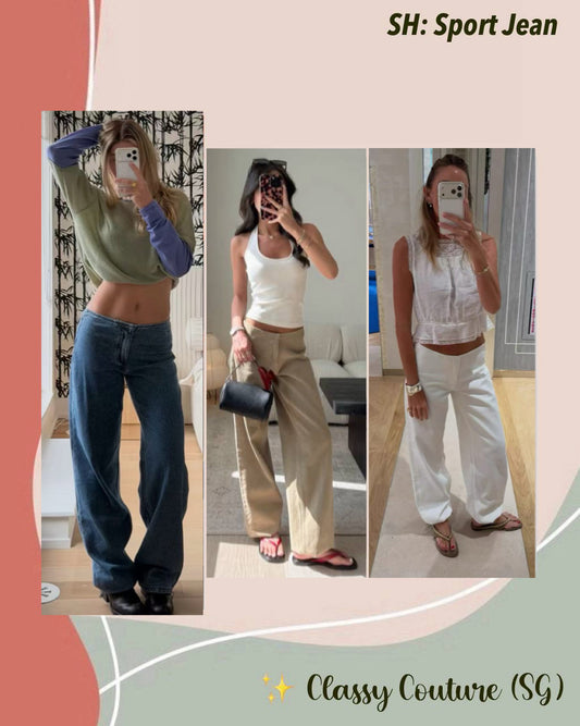 Sport Cotton Low Rise Toggle Jeans