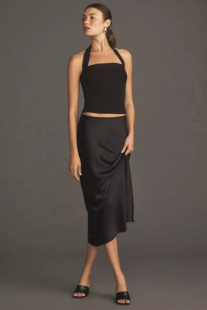 Ref Galina Cotton Sweater Halter Tank Top