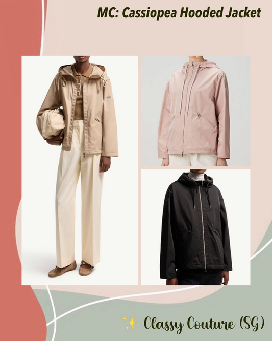 3 Colors! MC Cassiopea Hooded Micro Gabardine Jacket