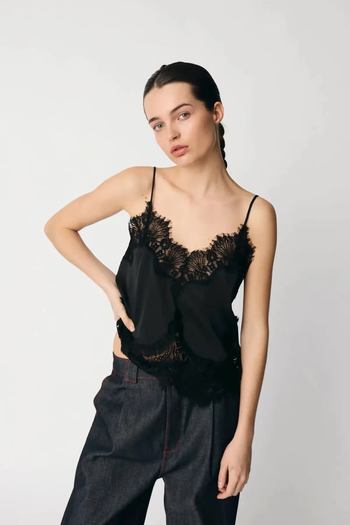 3 Colors! SN Delicate Lace Cami Top