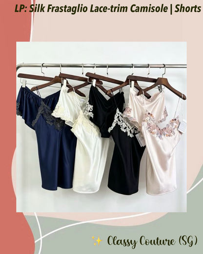 LP Silk Frastaglio Lace-trim Camisole Top | Sleep Shorts | Lounge Set