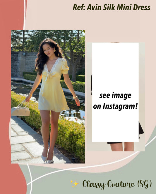 Ref Avin Silk Short Sleeved Mini Dress