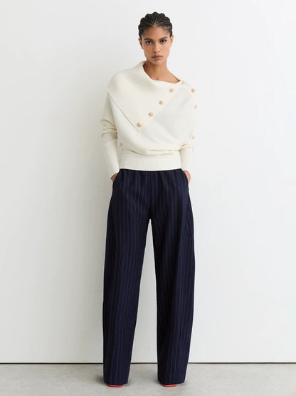 RS Lexi Rib Viscose-blend Knit Off Shoulder Jumper Sweater