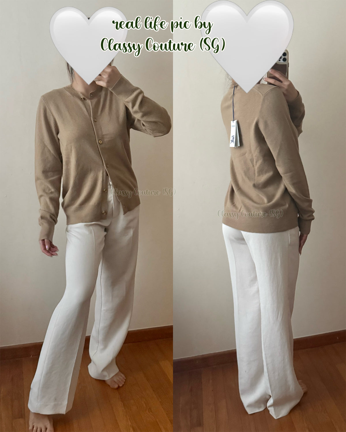 Best!! BBR EKD Logo Embroidered Buttoned Cashmere-Blend Cardigan