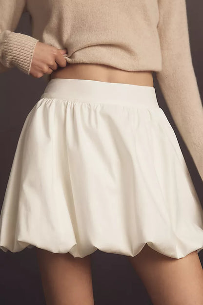 Ref Brynn Stretch-Cotton Bubble Mini Skirt