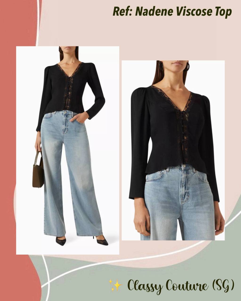 Ref Nadene Long Sleeve Viscose Top