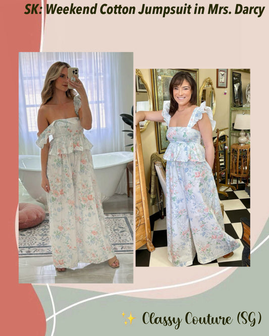 SK Weekend Cotton Jumpsuit in Mrs. Darcy
