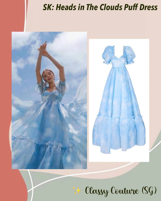 SK Heads in The Clouds Ritz Gown Maxi Dress