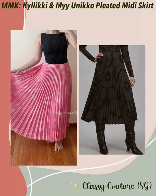 MMK Myy & Kyllikki Unikko Pleated Midi Skirt