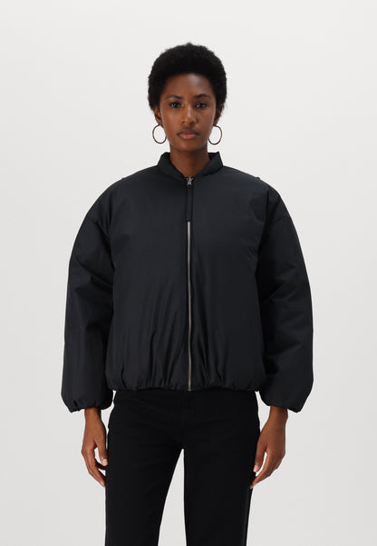 MMK Holkki Unikko Lightweight Reversible Padded Jacket in black/grey