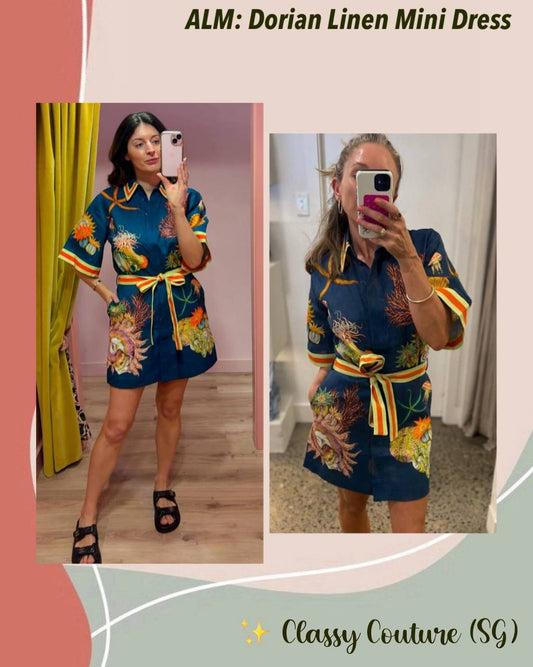 ALM Dorian Linen Mini Dress