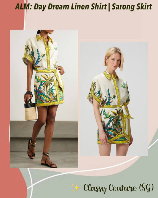 ALM Day Dream Linen Shirt | Sarong Skirt | Set