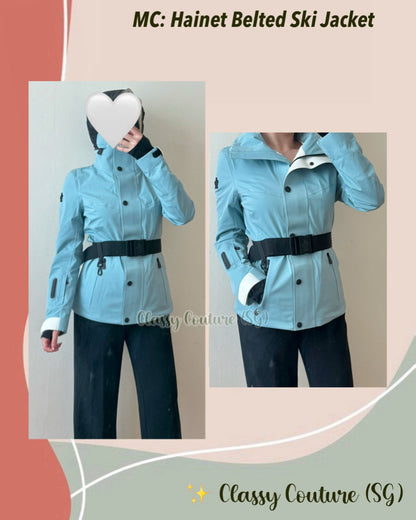 MC Hainet Belted Ski Jacket in Blue