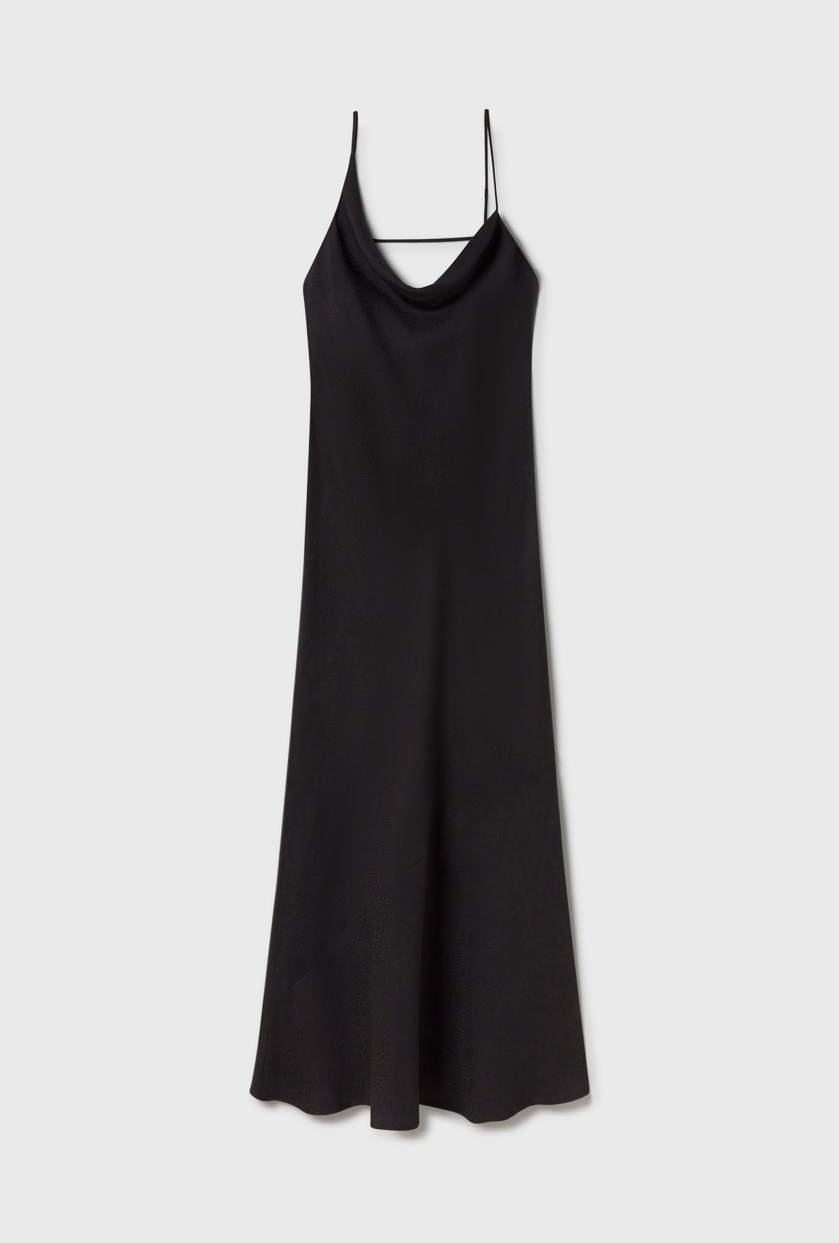 SL Carrie Cowl Neck Midi Dress - CDC thick 30 momme matte silk & Coral Jacquard