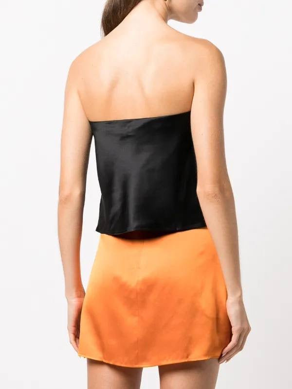 Ref Spritz Strapless Silk Top