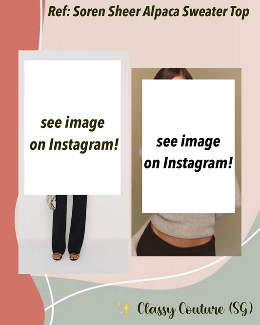Ref Soren Sheer Alpaca Sweater Top