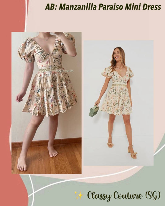 AB Manzanilla Paraiso Cotton Mini Dress