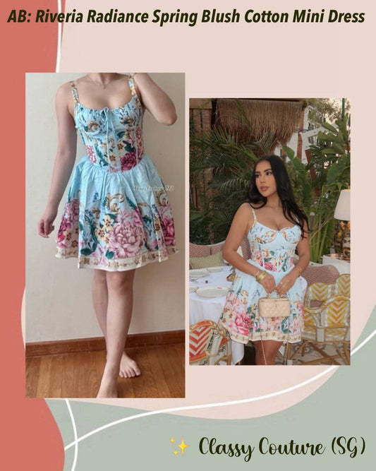 AB Riveria Radiance Spring Blush Cotton Mini Dress