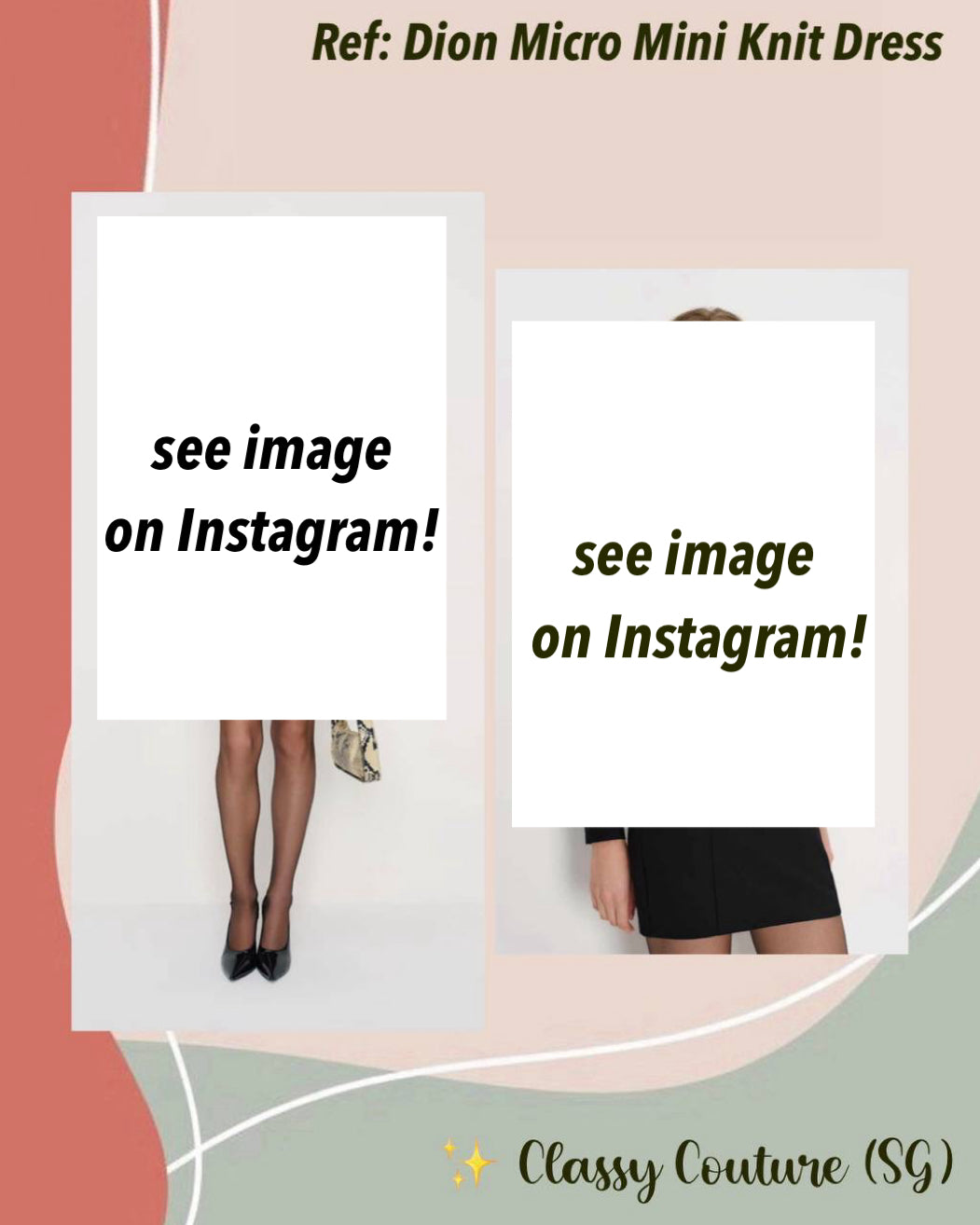 Ref Dion Micro Mini Knit Dress in Black