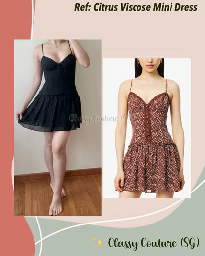 Ref Citrus Viscose Mini Dress