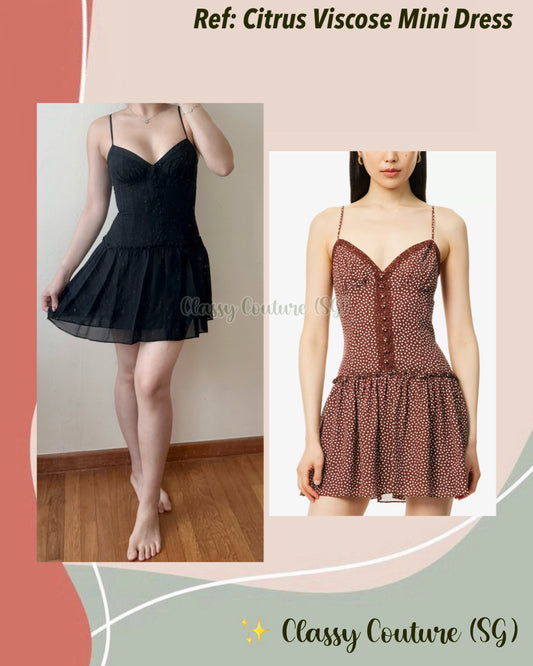 Ref Citrus Viscose Mini Dress