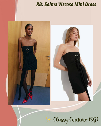 RB Selma Strapless Viscose Jersey Mini Dress