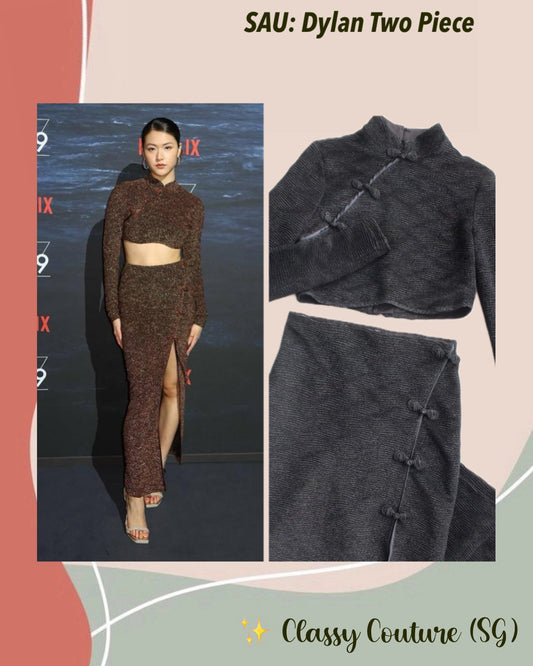 SAU Dylan Crop Top | Midi Skirt | Two Piece Set