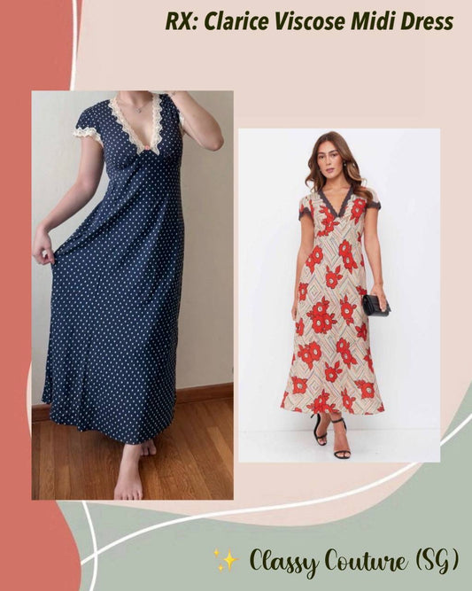 RX Clarice Viscose Midi Dress