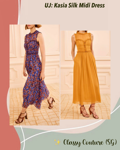 UJ Kasia Silk Midi Dress