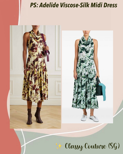 PS Adelide Viscose-Silk Midi Dress