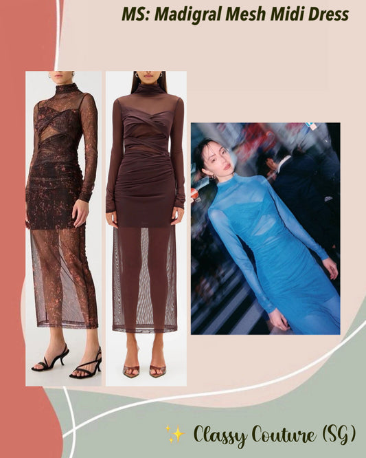 MS Madigral Mesh Midi Dress