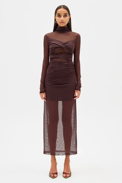 MS Madigral Mesh Midi Dress
