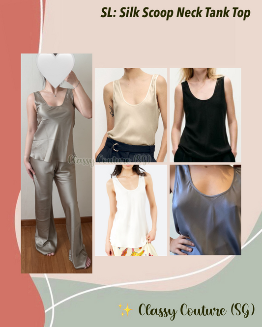 SALE! SL Silk Scoop Neck Tank Top