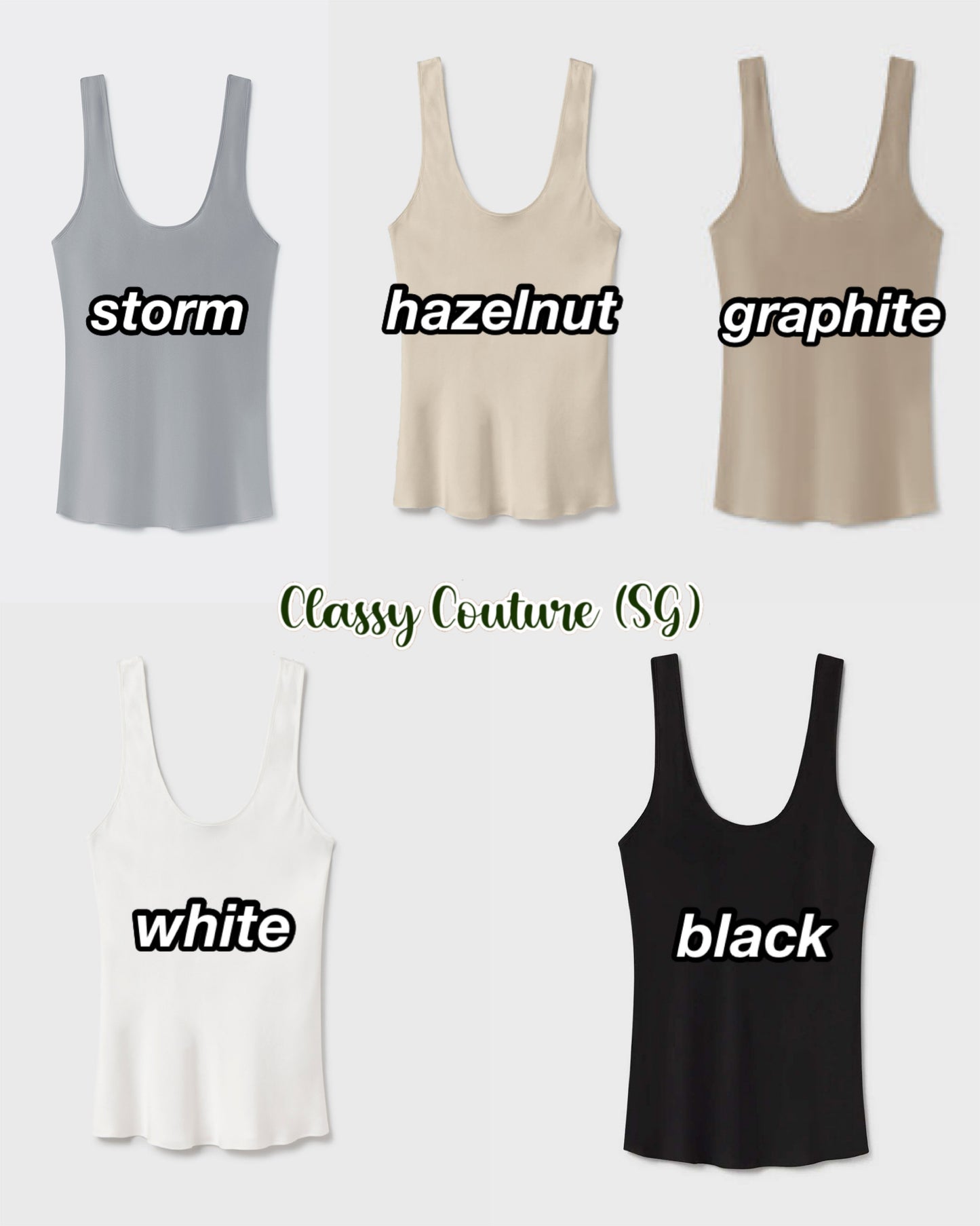 SALE! SL Silk Scoop Neck Tank Top