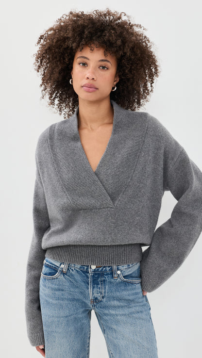 Easton Cashmere V-neck Sweater Jumper