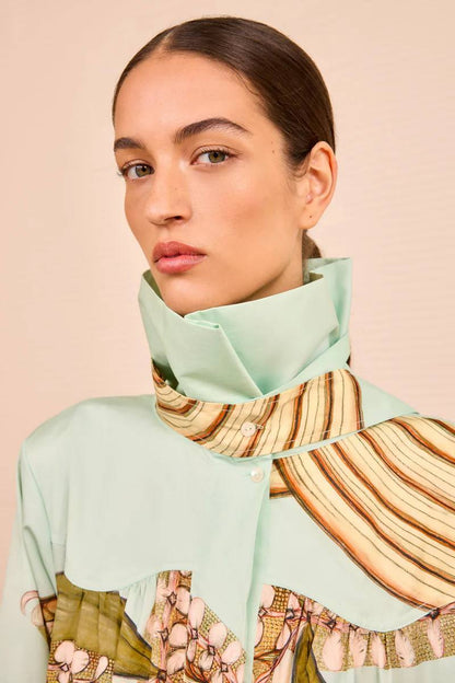 UJ Terezie Ruffle Neck Dress