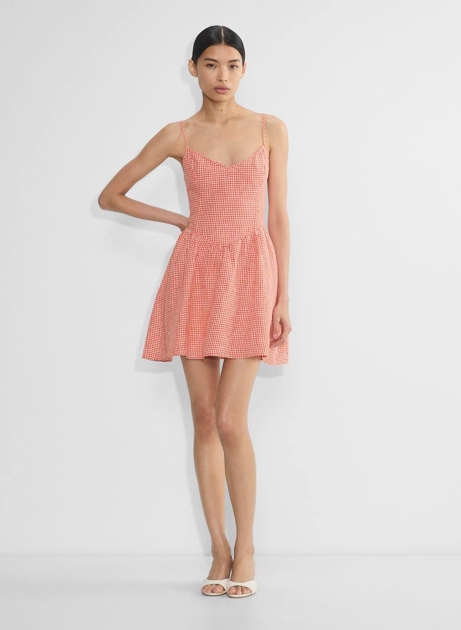 3 Colors! ARZ Influence Linen Mini Dress