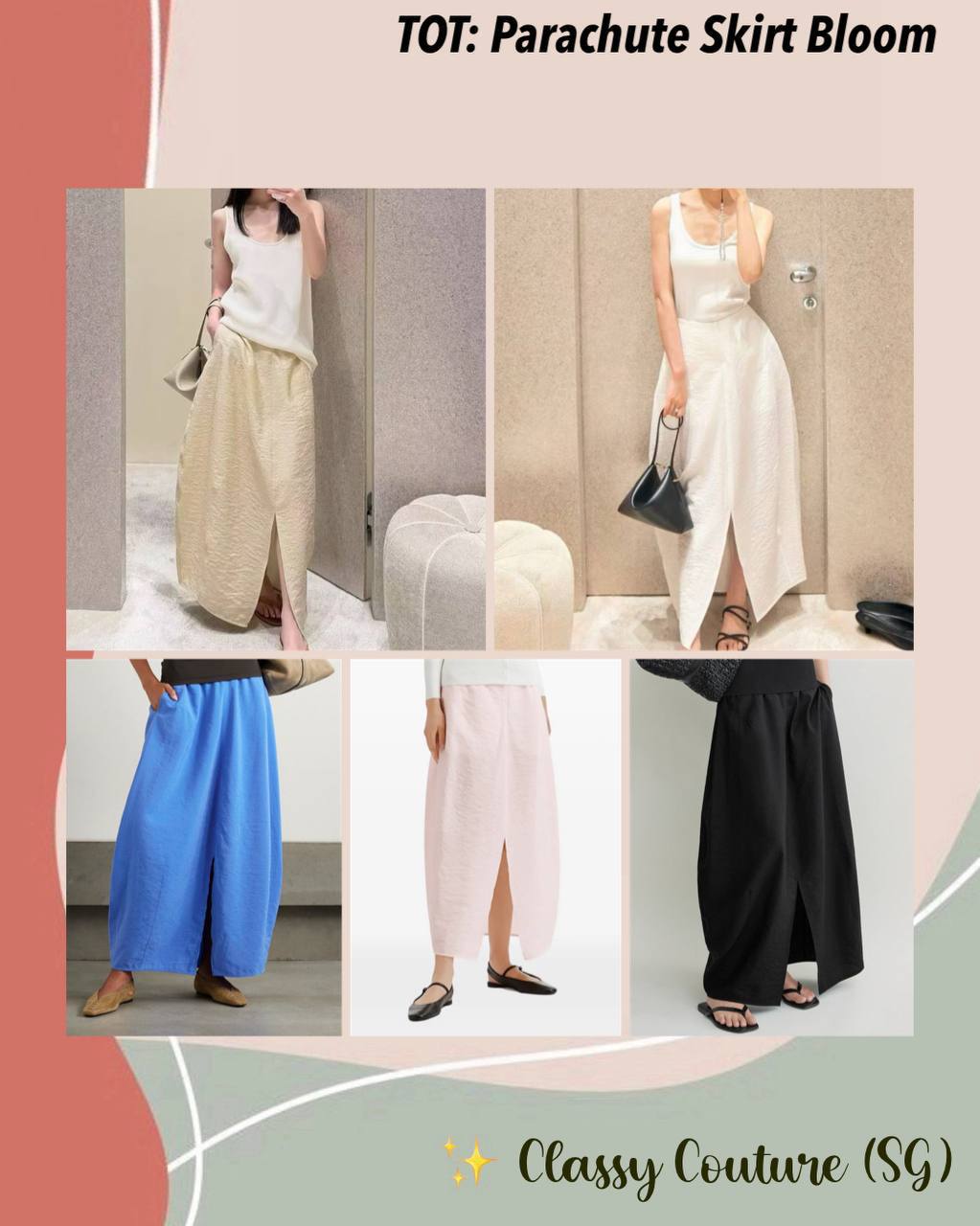 TOT Parachute Skirt Bloom