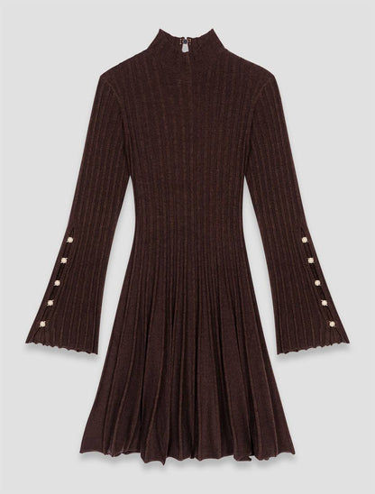 MJ High-Neck Short Skater Dress