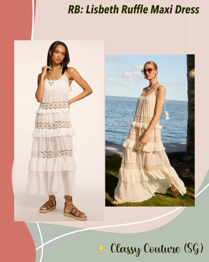 RS Lisbeth Ruffle Maxi Dress