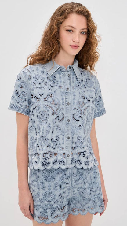 AO Lane Denim Shirt & Kenley Shorts