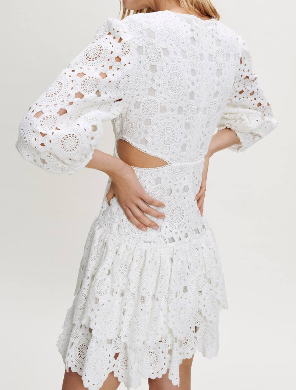 MJ Rivajia Embroidered Side Cutout Dress
